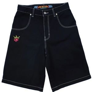 NWT - Men’s JNCO Pipes Classic Shorts Jet Black 14” Size 40x14